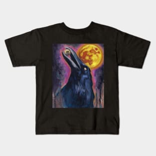 Ansekenamun - Raven Art Kids T-Shirt